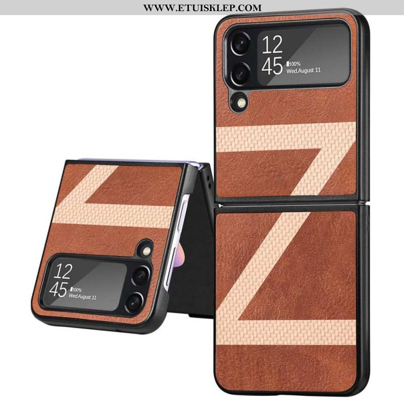 Etui do Samsung Galaxy Z Flip 4 Etui Folio Stylowa Skórzana Konstrukcja Z